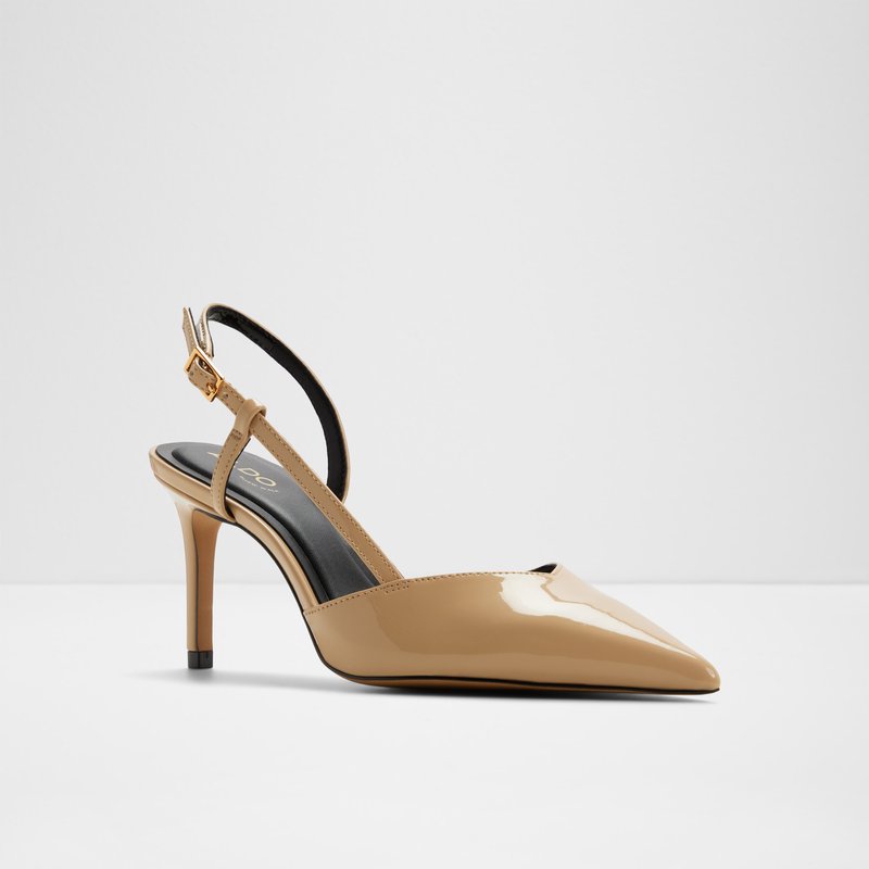 Aldo cipele na srednje visoku petu VIVENNIA SYN PATENT - bež 3