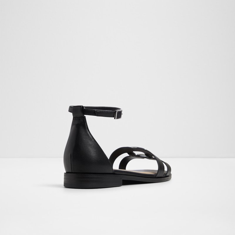 Aldo ravne sandale VOK SYN SMOOTH - crna 6