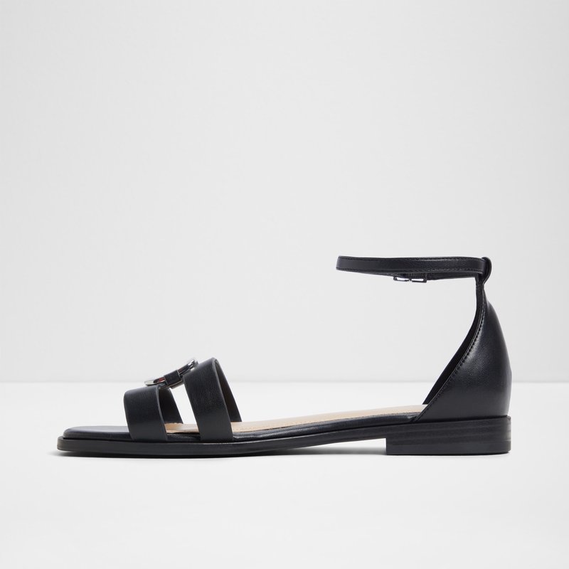 Aldo ravne sandale VOK SYN SMOOTH - crna 2