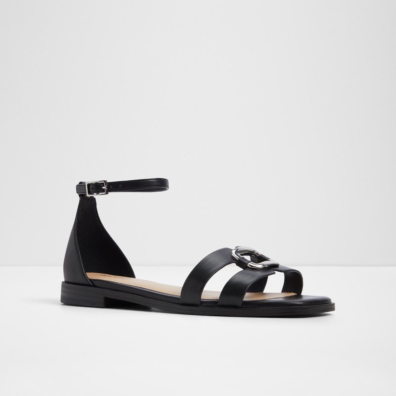Aldo ravne sandale VOK SYN SMOOTH - crna 3