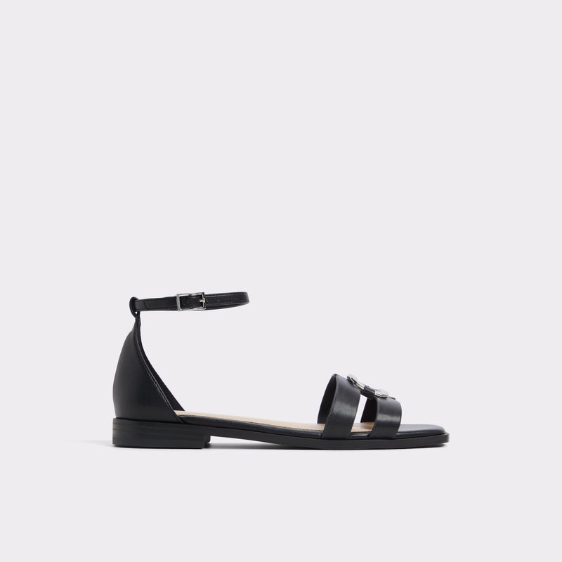 Aldo ravne sandale VOK SYN SMOOTH - crna 1