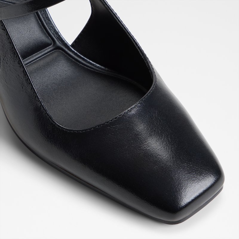 Aldo cipele na srednje visoku petu WERAWETH LEA CRACKLED - crna 6