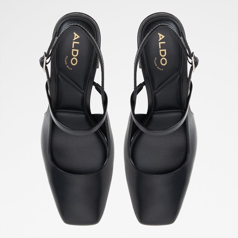 Aldo cipele na srednje visoku petu WERAWETH LEA CRACKLED - crna 5