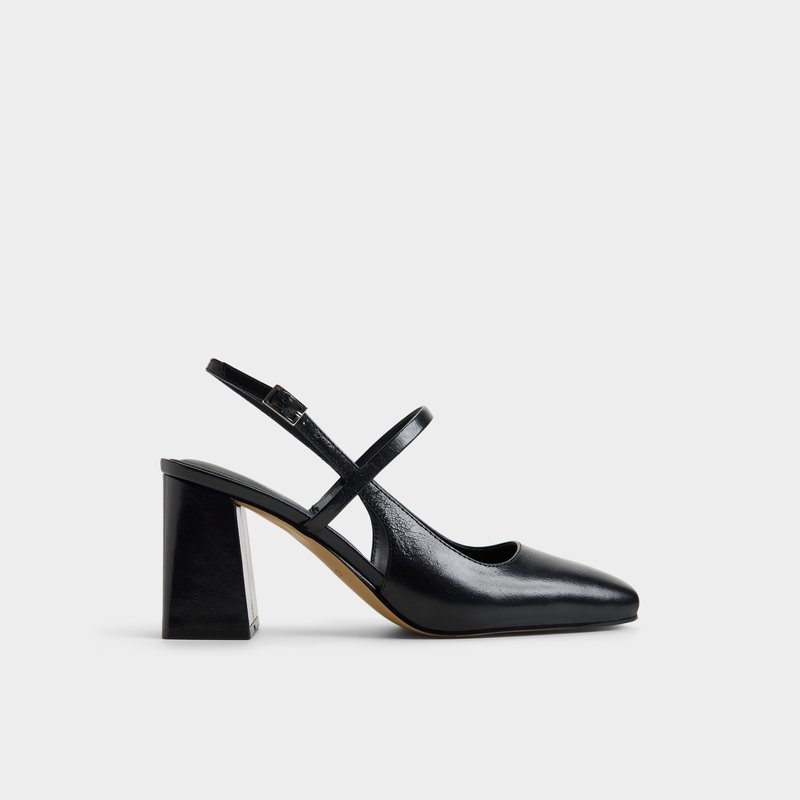 Aldo cipele na srednje visoku petu WERAWETH LEA CRACKLED - crna 1