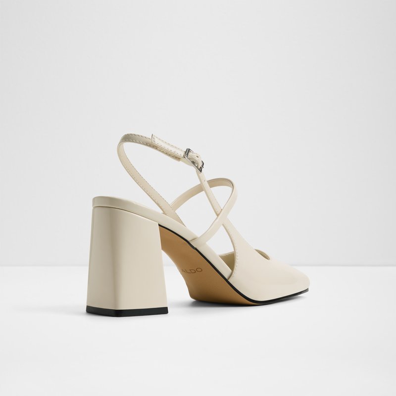 Aldo cipele na srednje visoku petu WERAWETH SYN SHINY - bijela 2