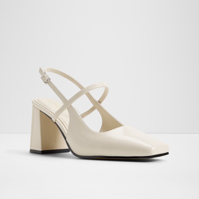 Aldo cipele na srednje visoku petu WERAWETH SYN SHINY - bijela 3