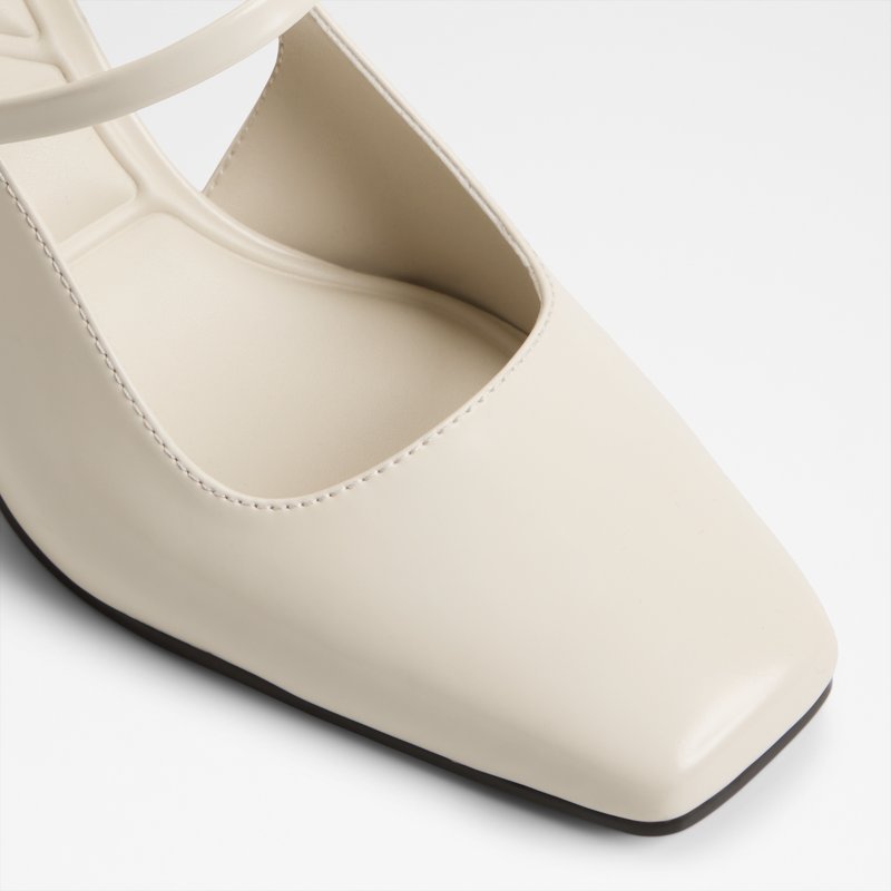 Aldo cipele na srednje visoku petu WERAWETH SYN SHINY - bijela 4