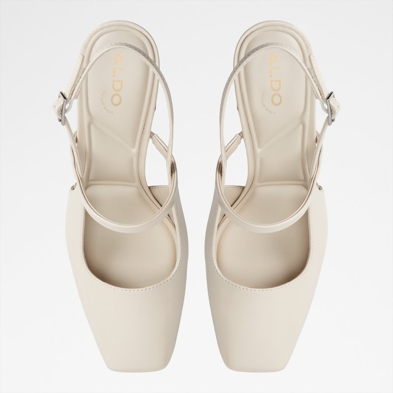 Aldo cipele na srednje visoku petu WERAWETH SYN SHINY - bijela 5