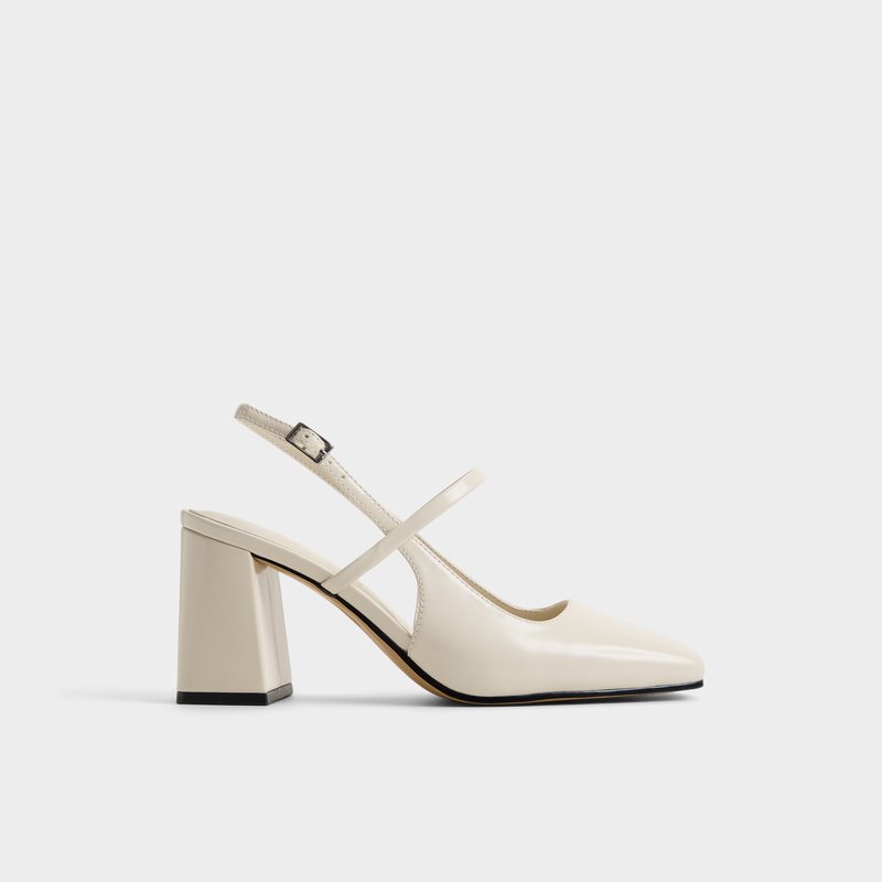 Aldo cipele na srednje visoku petu WERAWETH SYN SHINY - bijela 1