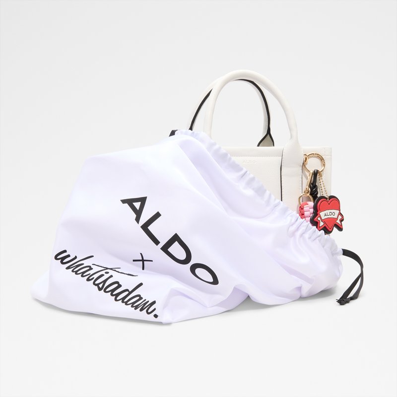 Aldo artist series satchel torbica s dodatnom torbicom WHATISADAM04 SYN SMOOTH - bijela