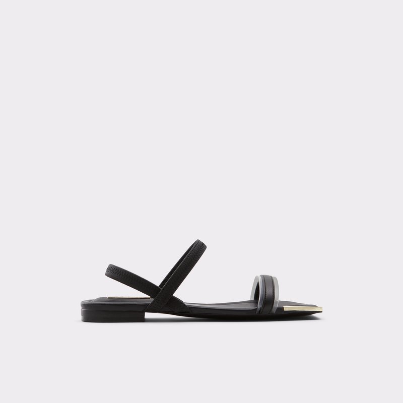 Aldo ravne sandale WICIRATHA SYN MIX MAT - crna 1