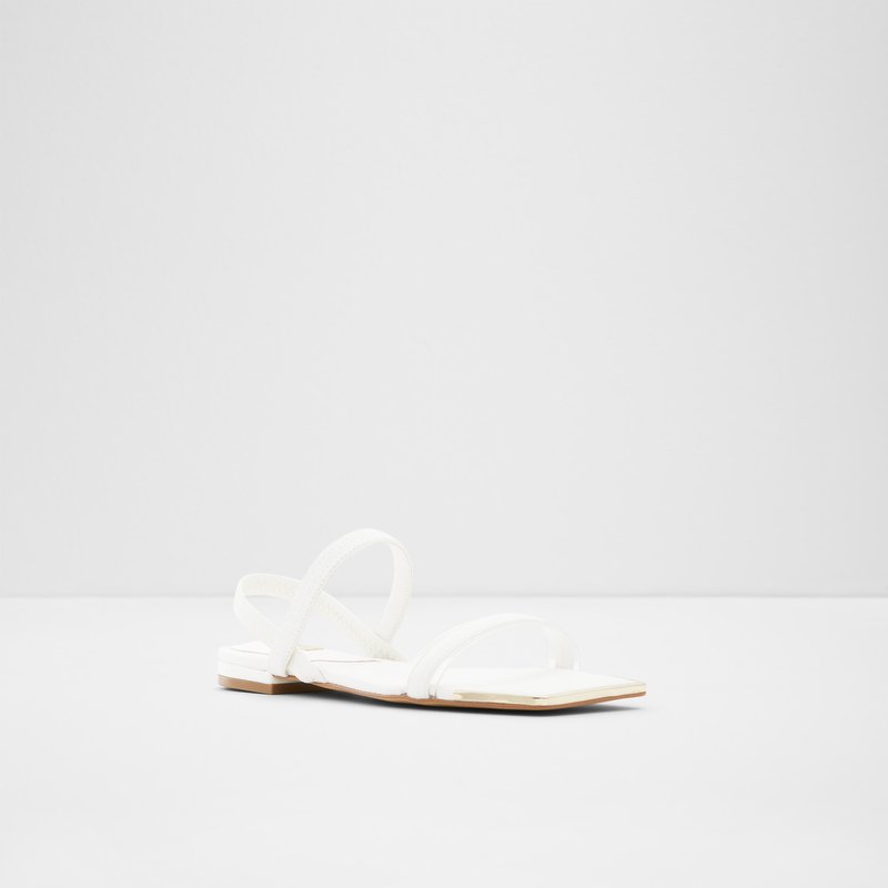 Aldo ravne sandale WICIRATHA SYN MIX MAT - bijela 4