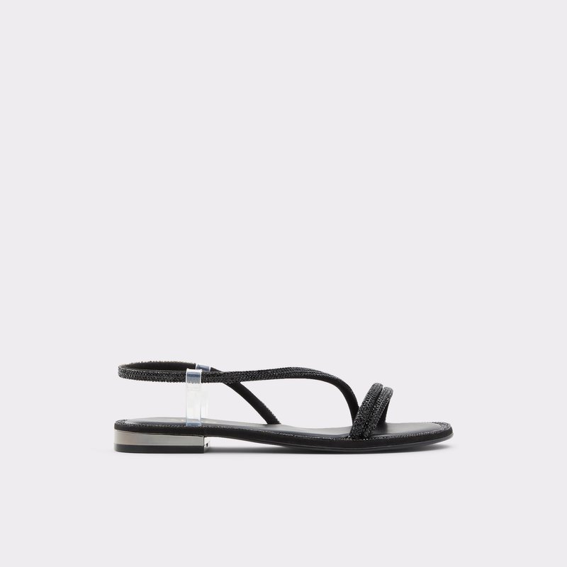 Aldo ravne sandale WICOREBETH SYN MIX MAT - crna 1