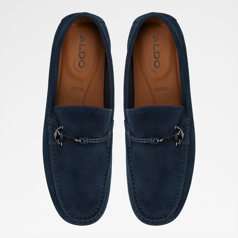Aldo mokasine od brušene kože WILBART-IN LEA SUEDE - plava 5