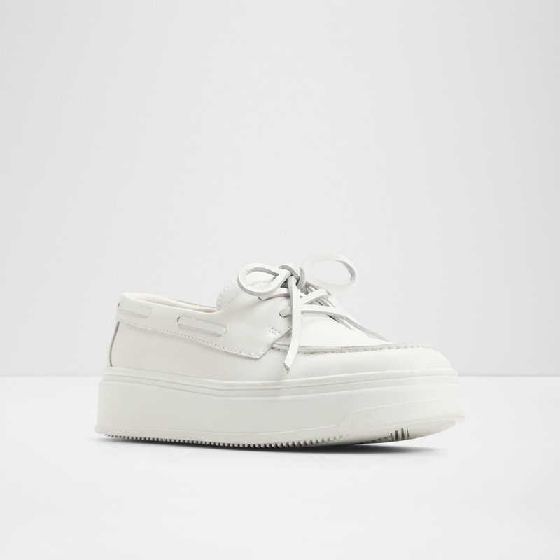 Aldo kožne mokasine WILDBREEZE LEA SMOOTH - bijela 4