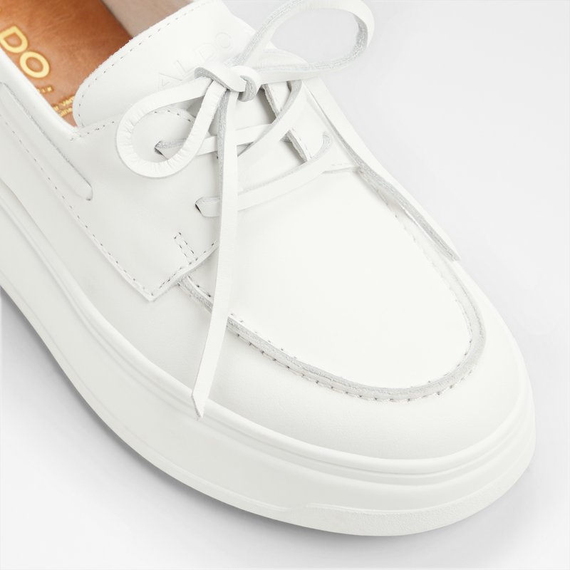 Aldo kožne mokasine WILDBREEZE LEA SMOOTH - bijela 5