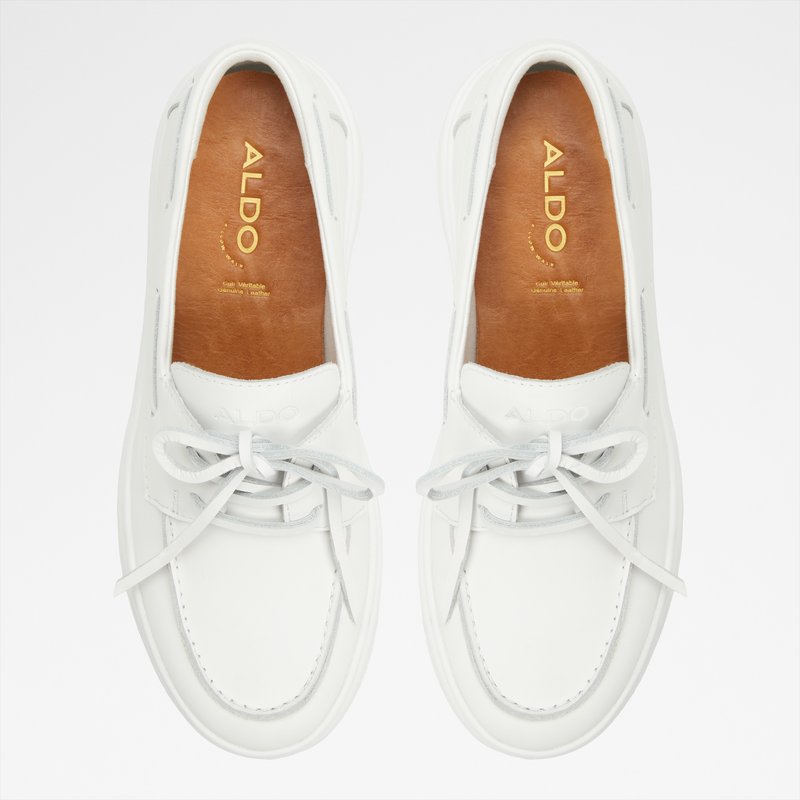 Aldo kožne mokasine WILDBREEZE LEA SMOOTH - bijela 6