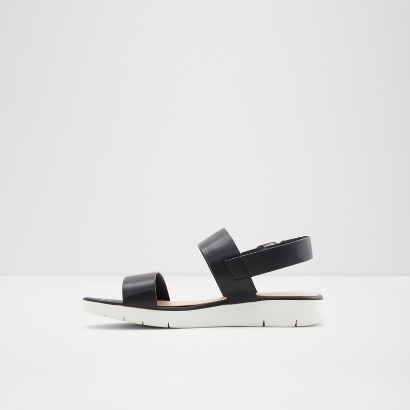 Aldo ravne sandale WOEMA SYN SMOOTH - crna 3