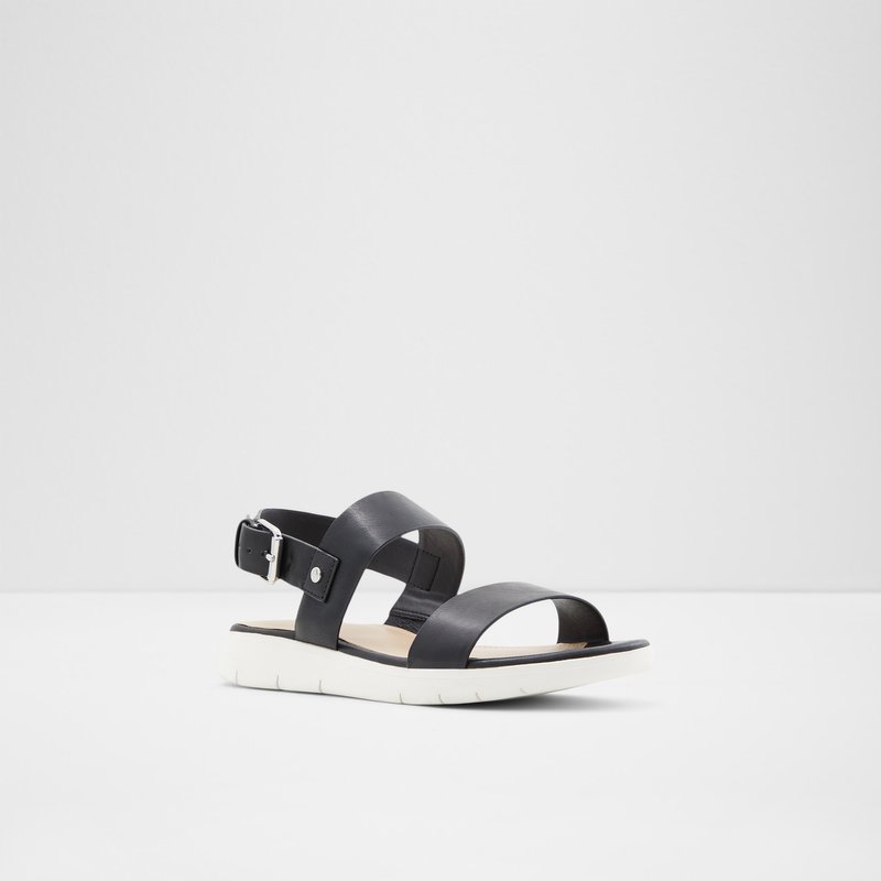 Aldo ravne sandale WOEMA SYN SMOOTH - crna 4