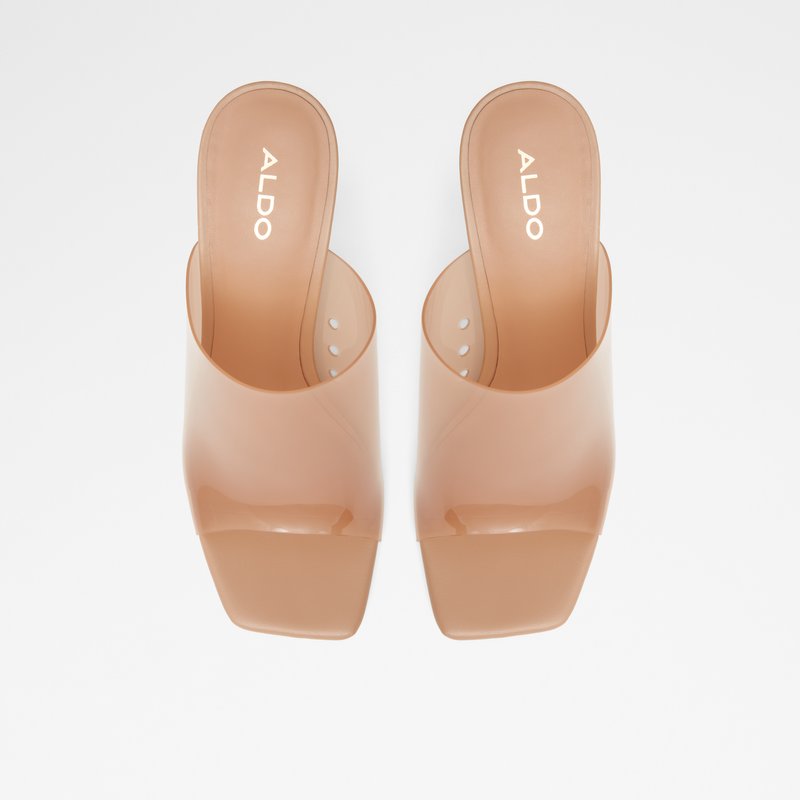 Aldo sandale na visoku petu YBENDAVIEL SYN CLEAR TPU - bež 6