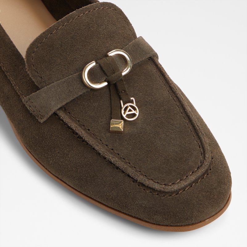 Aldo ženske kožne mokasine YBILIDE LEA SUEDE - zelena 4