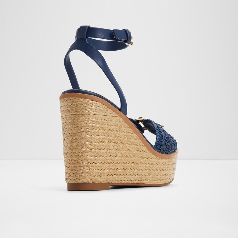 Aldo sandale na punu petu YBYLIN TEX RAFFIA - plava 2
