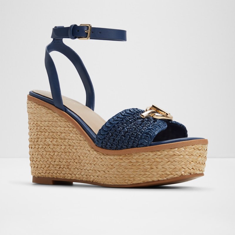 Aldo sandale na punu petu YBYLIN TEX RAFFIA - plava 3