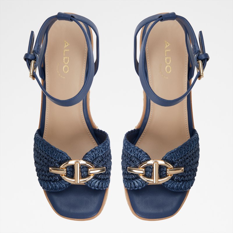 Aldo sandale na punu petu YBYLIN TEX RAFFIA - plava 5