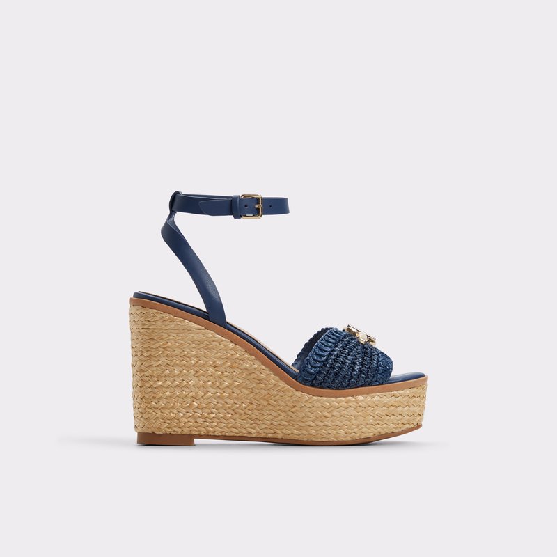 Aldo sandale na punu petu YBYLIN TEX RAFFIA - plava 1