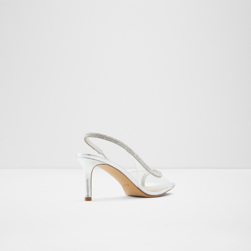 Aldo sandale na petu ZARDODITH SYN CLEAR TPU - srebrna 6
