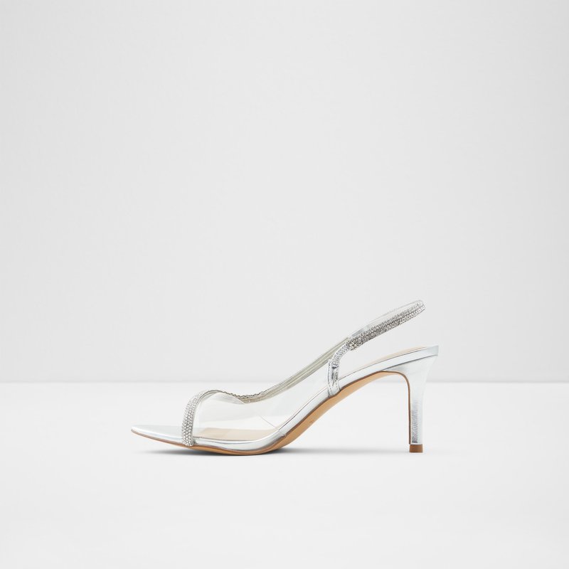 Aldo sandale na petu ZARDODITH SYN CLEAR TPU - srebrna 2