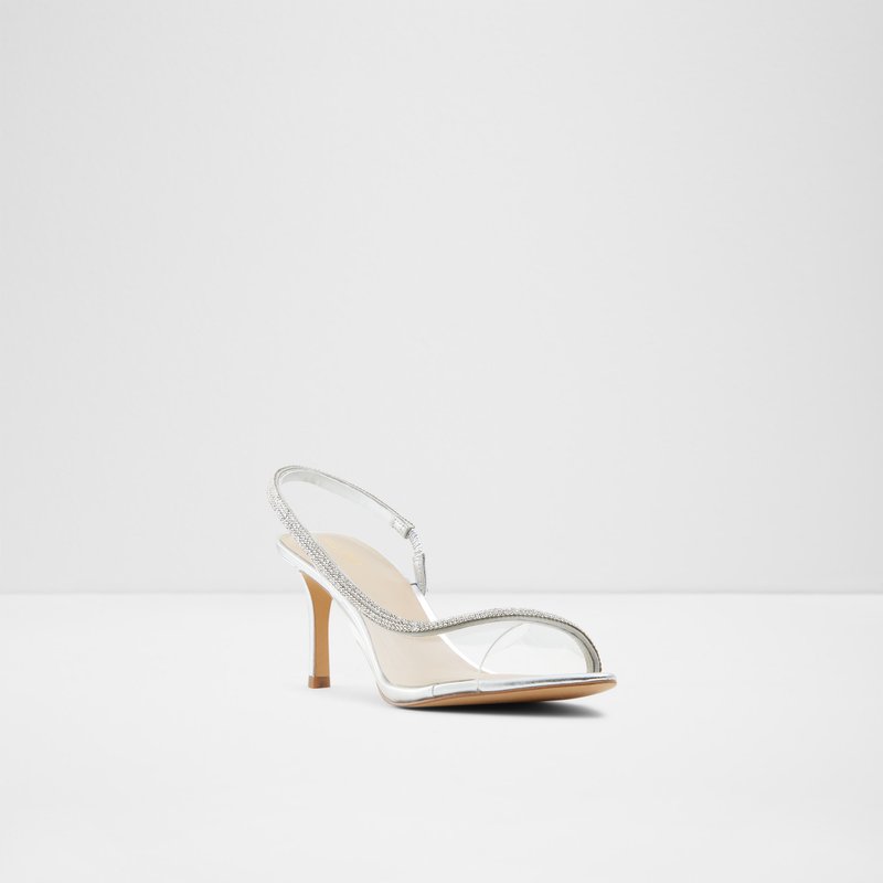 Aldo sandale na petu ZARDODITH SYN CLEAR TPU - srebrna 3