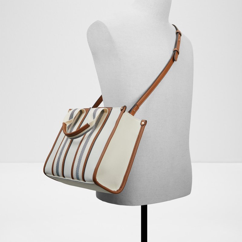 Aldo satchel torbica za nošenje u ruci ili na ramenu ZENDARIA TEX MIX MAT - smeđa 3