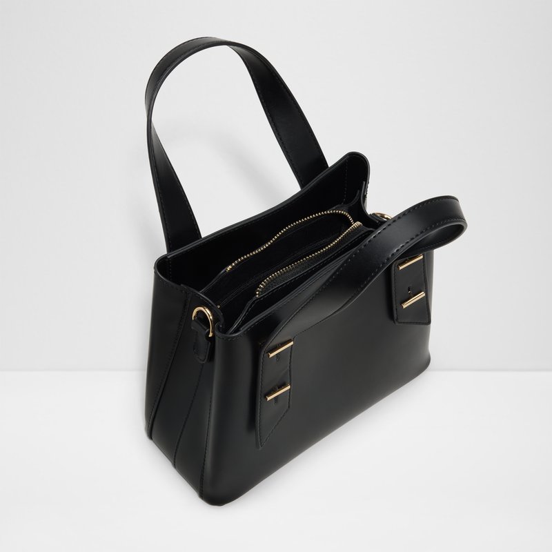 Aldo satchel torbica za nošenje u ruci ili na ramenu ZERINA SYN MIX MAT - crna 4