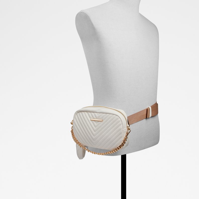 Aldo torbica za nošenje oko struka ili na ramenu ZINKA SYN MIX MAT - bijela